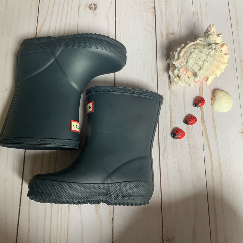Toddler Hunter boots in matt blue